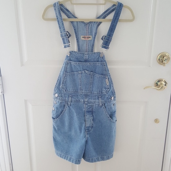 Guess Pants - Guess Denim Romper Original Vintage